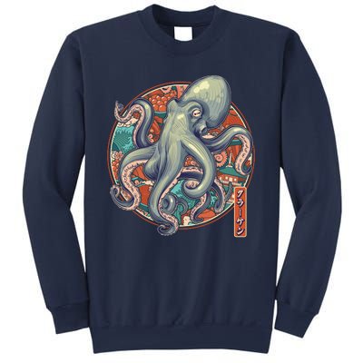 Japanese Kracken Octopus Monster Sweatshirt