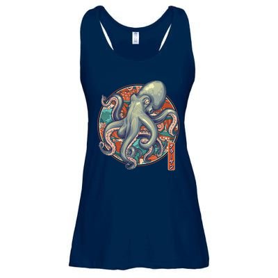 Japanese Kracken Octopus Monster Ladies Essential Flowy Tank