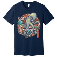 Japanese Kracken Octopus Monster Premium T-Shirt