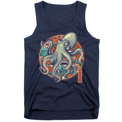 Japanese Kracken Octopus Monster Tank Top