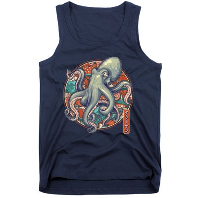 Japanese Kracken Octopus Monster Tank Top