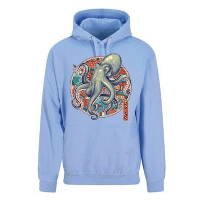 Japanese Kracken Octopus Monster Unisex Surf Hoodie