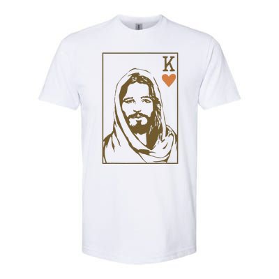 Jesus King Of Hearts Card Christian Gifts Softstyle® CVC T-Shirt