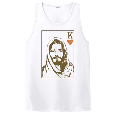 Jesus King Of Hearts Card Christian Gifts PosiCharge Competitor Tank