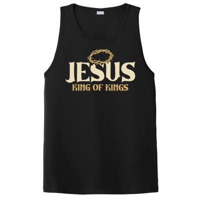 Jesus King Of Kings Thorn Crown Passion Of Christ Faith Gift PosiCharge Competitor Tank