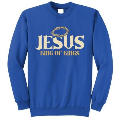 Jesus King Of Kings Thorn Crown Passion Of Christ Faith Gift Sweatshirt