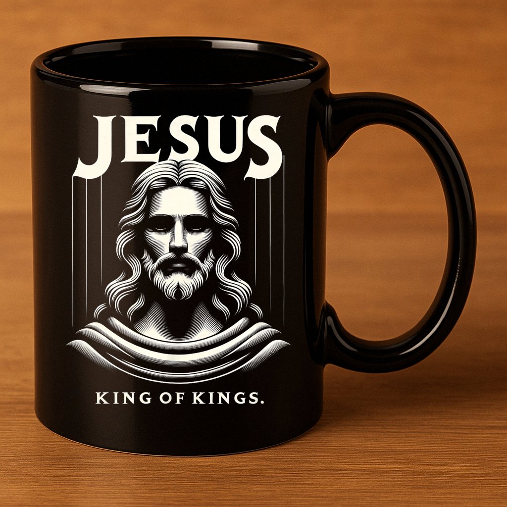 Jesus King Of Kings Jesus Funny Graphic 11oz C Handle Ceramic Mug