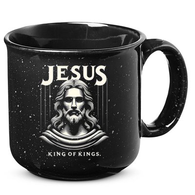 Jesus King Of Kings Jesus Funny Graphic 15oz Campfire Ceramic Mug