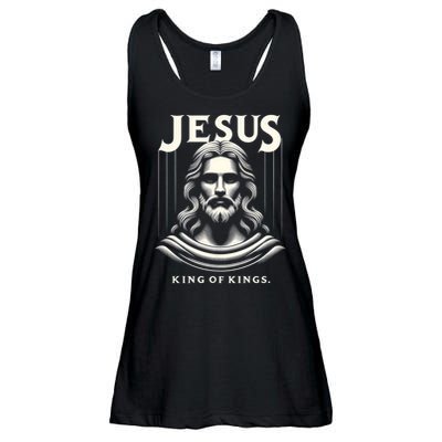Jesus King Of Kings Jesus Funny Graphic Ladies Essential Flowy Tank
