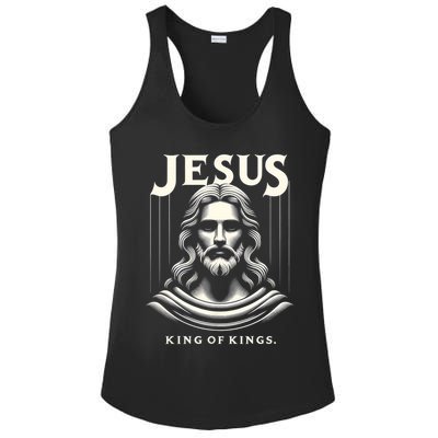 Jesus King Of Kings Jesus Funny Graphic Ladies PosiCharge Competitor Racerback Tank