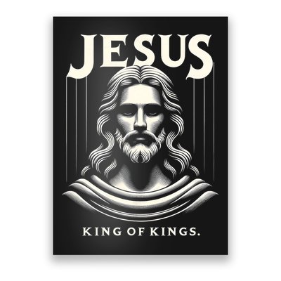 Jesus King Of Kings Jesus Funny Graphic Poster