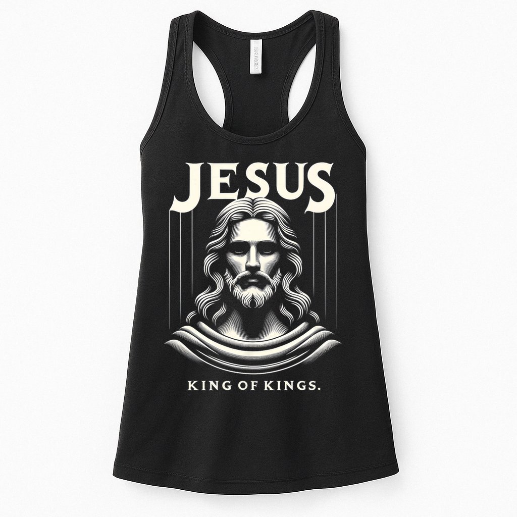 Jesus King Of Kings Jesus Funny Graphic Womens Tank Top