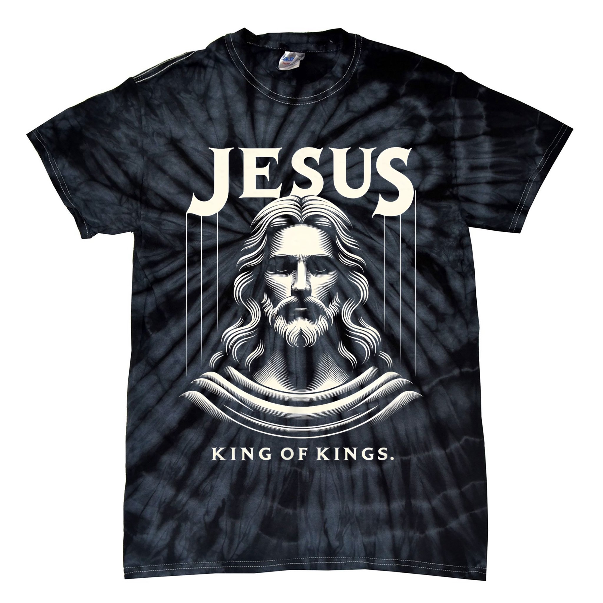 Jesus King Of Kings Jesus Funny Graphic Tie-Dye T-Shirt