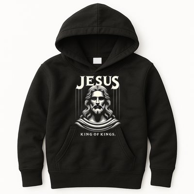 Jesus King Of Kings Jesus Funny Graphic Kids Hoodie