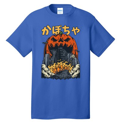 Japanese Killer Pumpkin Vegetable Kaiju Anime Halloween Tall T-Shirt