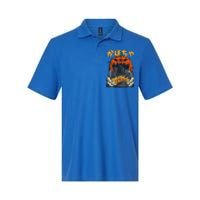 Japanese Killer Pumpkin Vegetable Kaiju Anime Halloween Softstyle Adult Sport Polo