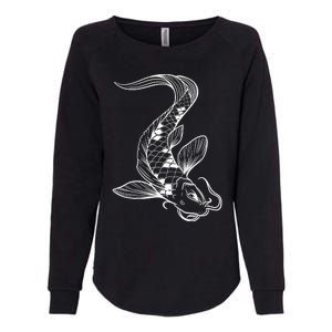 Japan Koi Pond Fish Kawaii Traditional Japanese Graphic Womens California Wash Sweatshirt