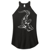 Japan Koi Pond Fish Kawaii Traditional Japanese Graphic Women's Perfect Tri Rocker Tank