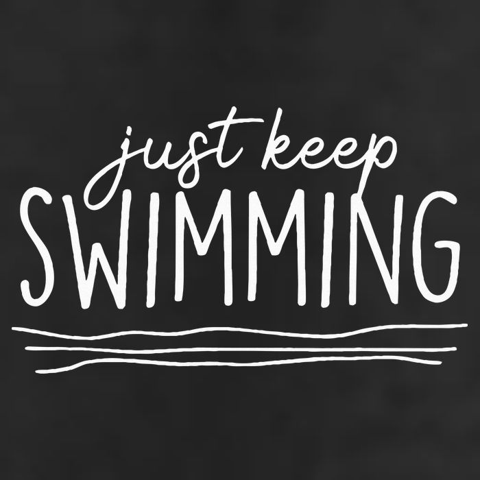 Just Keep Swimming Funny Newbies Swimmer Swimming Coach Adult Drive Performance Visor
