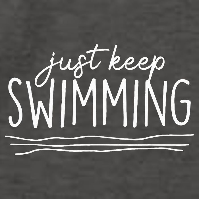 Just Keep Swimming Funny Newbies Swimmer Swimming Coach Vector Backpack