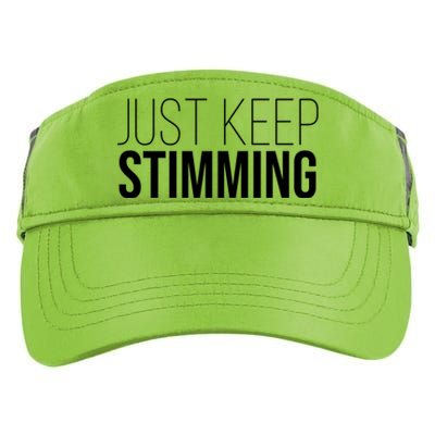 Just Keep Swimming Positive Quote Adult Drive Performance Visor