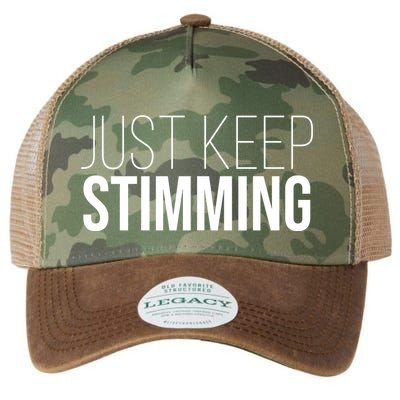 Just Keep Swimming Positive Quote Legacy Tie Dye Trucker Hat