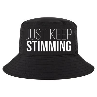 Just Keep Swimming Positive Quote Cool Comfort Performance Bucket Hat