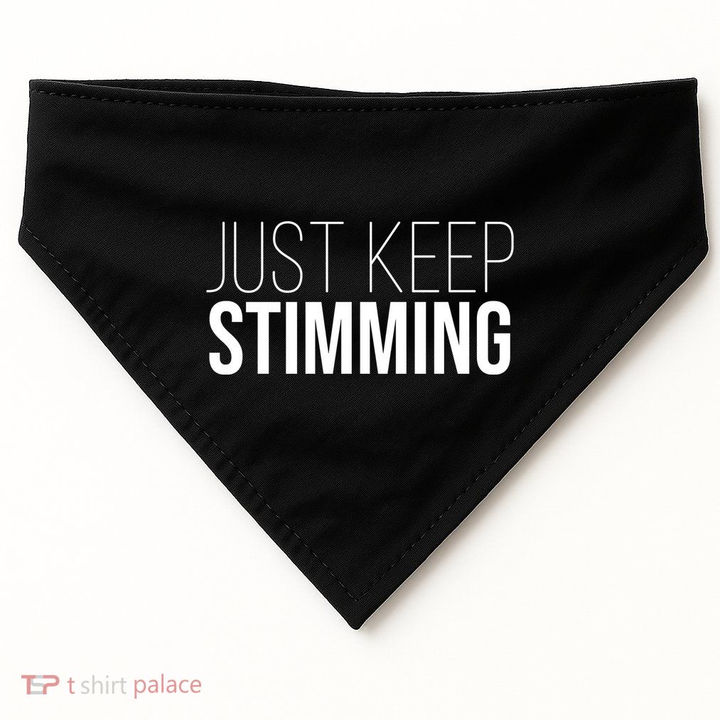 Just Keep Swimming Positive Quote USA-Made Doggie Bandana