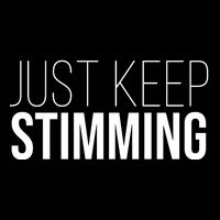 Just Keep Swimming Positive Quote Drawstring Bag
