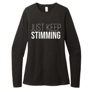 Just Keep Swimming Positive Quote Womens CVC Long Sleeve Shirt