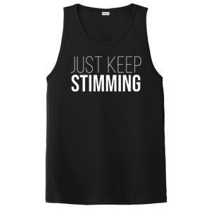 Just Keep Swimming Positive Quote PosiCharge Competitor Tank