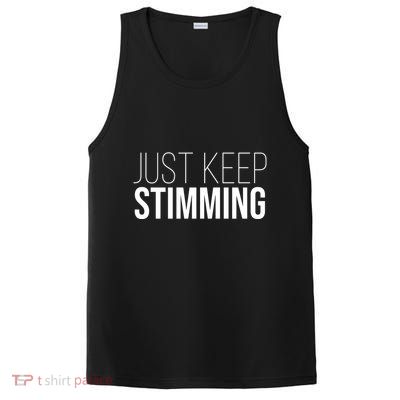 Just Keep Swimming Positive Quote PosiCharge Competitor Tank