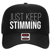 Just Keep Swimming Positive Quote Trucker Hat