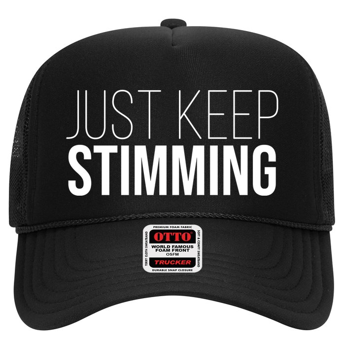 Just Keep Swimming Positive Quote Trucker Hat