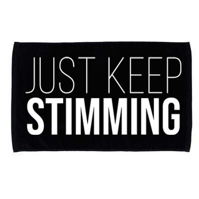 Just Keep Swimming Positive Quote Microfiber Hand Towel