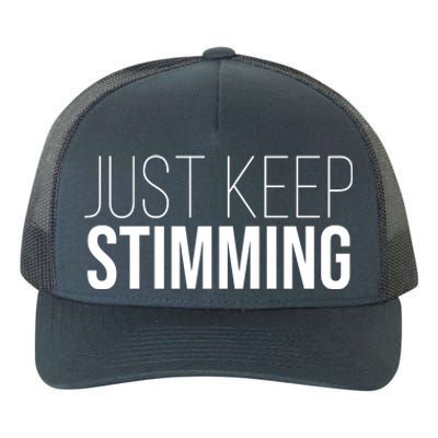 Just Keep Swimming Positive Quote Yupoong Adult 5-Panel Trucker Hat