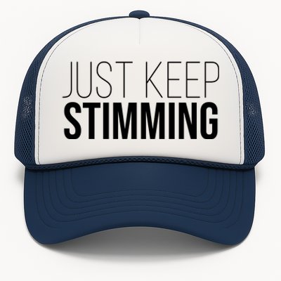 Just Keep Swimming Positive Quote Trucker Hat