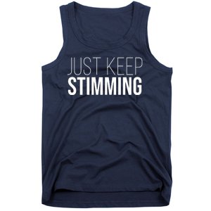 Just Keep Swimming Positive Quote Tank Top