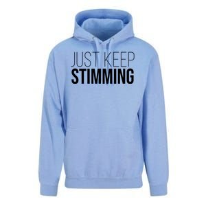 Just Keep Swimming Positive Quote Unisex Surf Hoodie