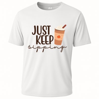 Just Keep Sipping Pumpkin Spice Coffee Lover Performance Shirt
