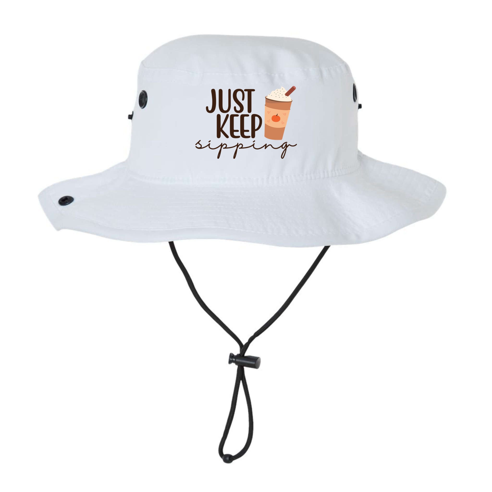 Just Keep Sipping Pumpkin Spice Coffee Lover Bucket Hat