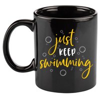Just Keep Swimming 11oz C Handle Ceramic Mug