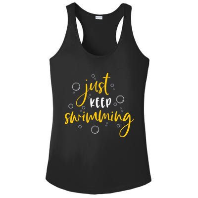 Just Keep Swimming Ladies PosiCharge Competitor Racerback Tank
