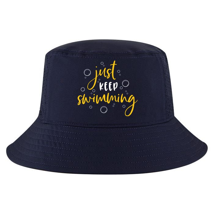 Just Keep Swimming Cool Comfort Performance Bucket Hat