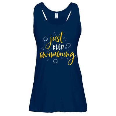 Just Keep Swimming Ladies Essential Flowy Tank