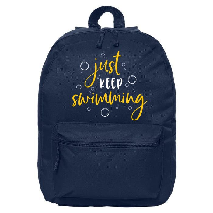 Just Keep Swimming 16 in Basic Backpack