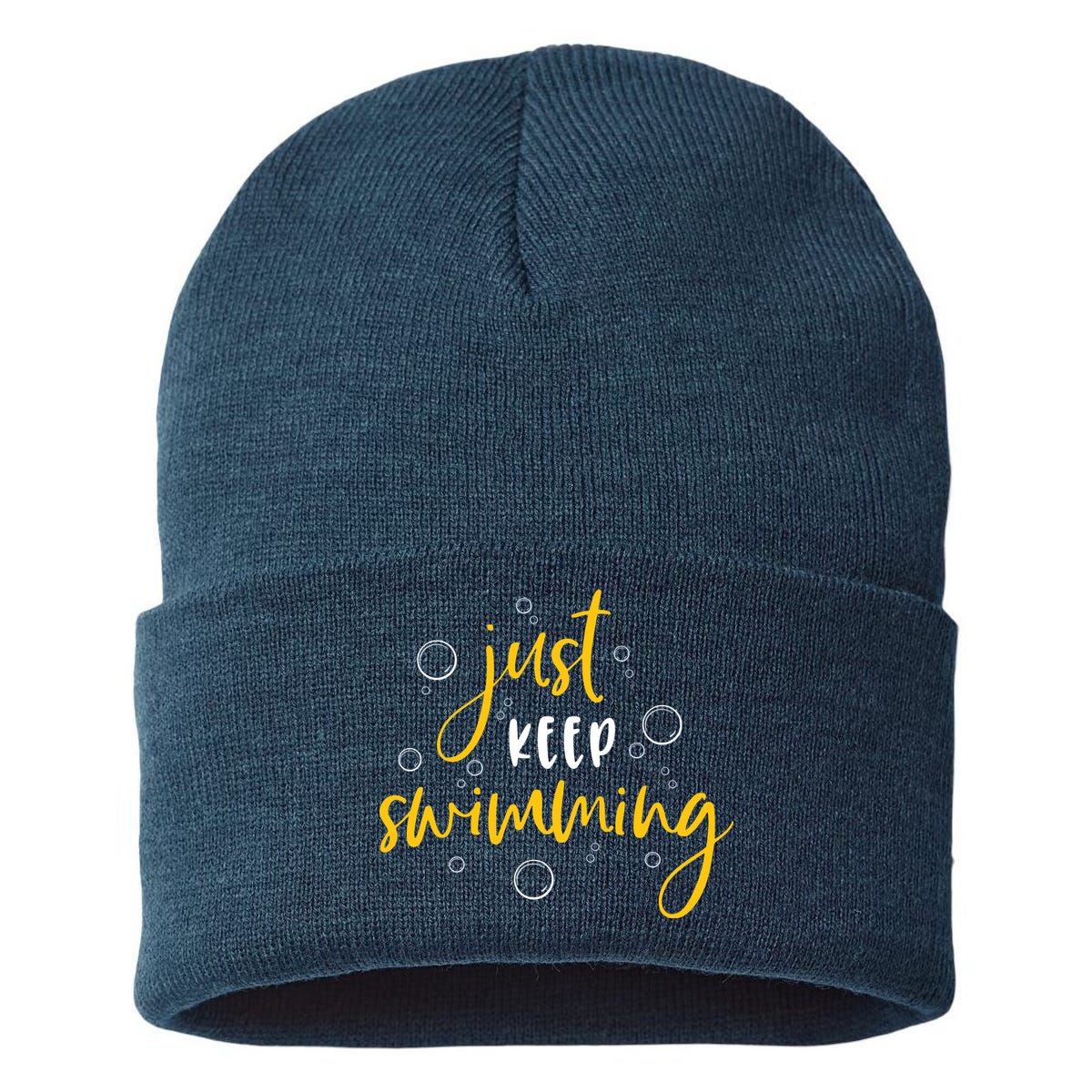 Just Keep Swimming Sustainable Knit Beanie
