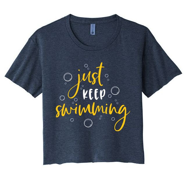 Just Keep Swimming Crop Top
