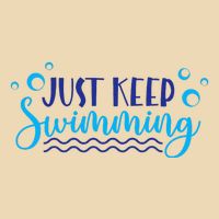 Just Keep Swimming I Love Swim Zip Tote Bag