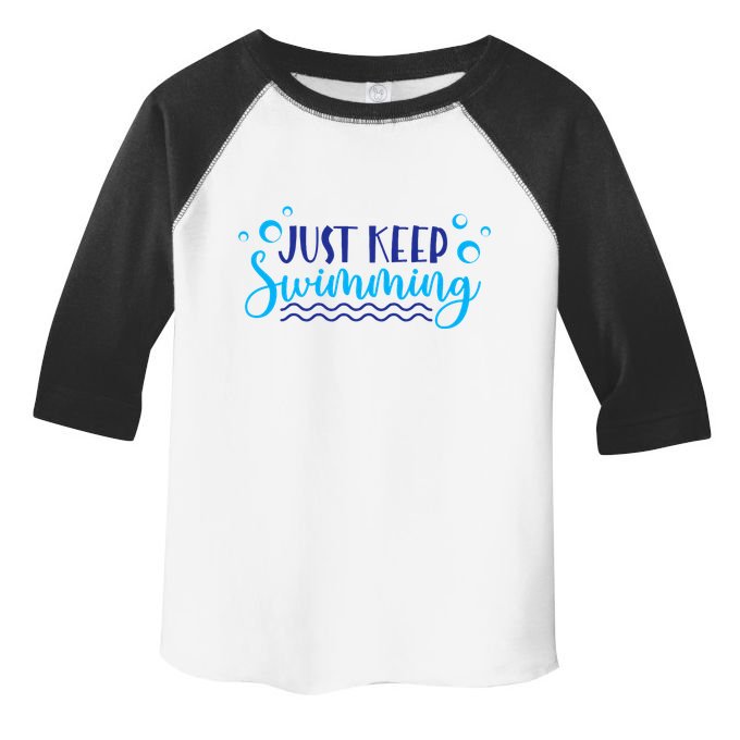 Just Keep Swimming I Love Swim Toddler Fine Jersey T-Shirt